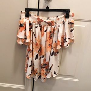Altar’d State off the shoulder medium floral top
